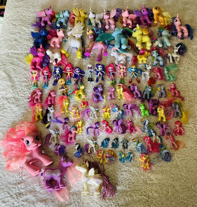 Huge collection of over 150 My Little Pony figures & plushies