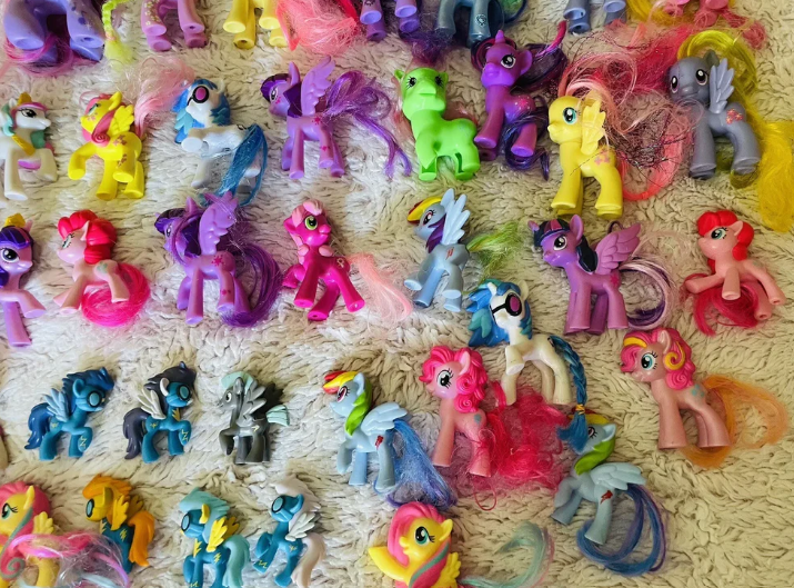 Huge collection of over 150 My Little Pony figures & plushies