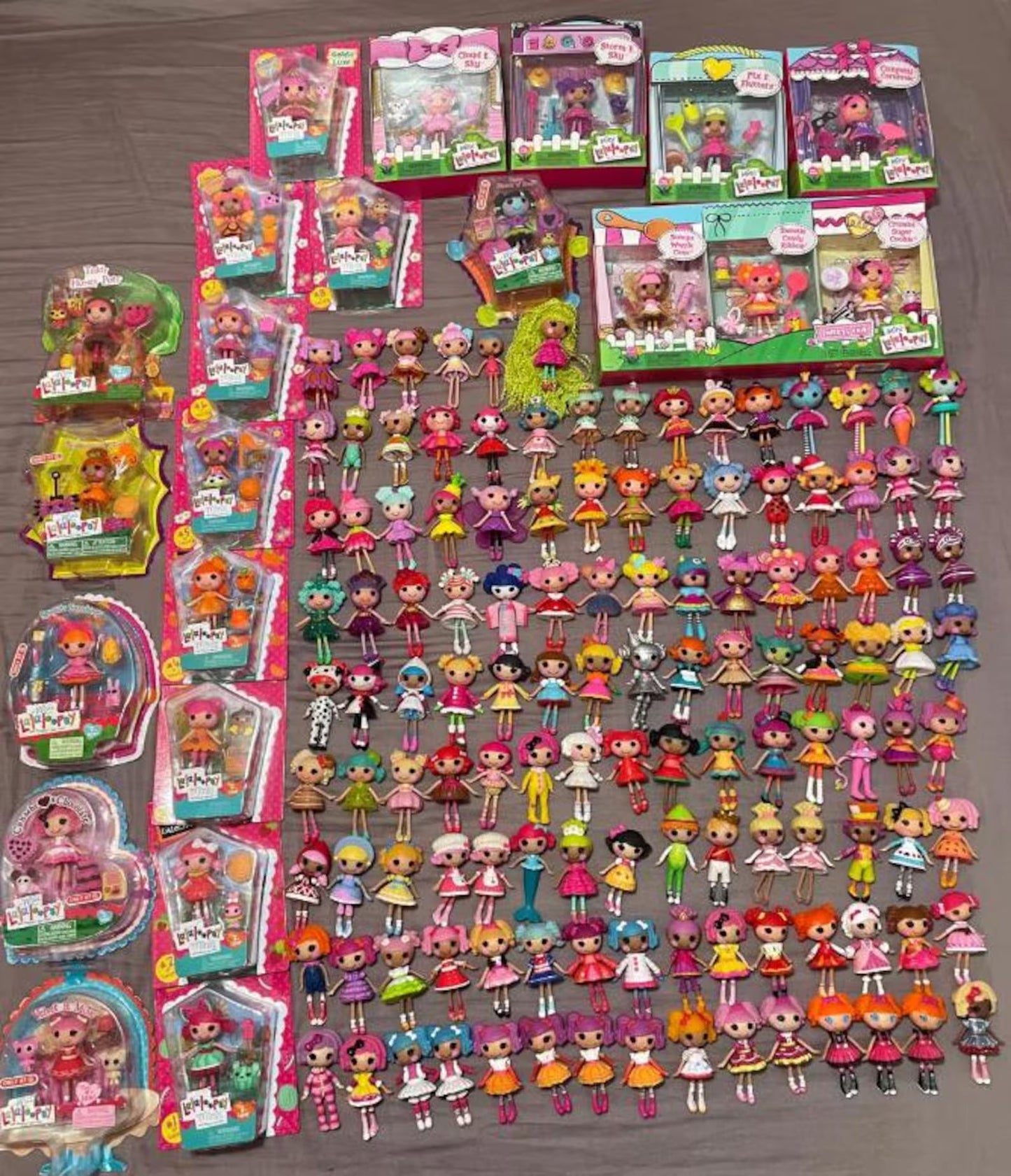Huge Lalaloopsy Doll Lot – 100+ Vintage MGA Dolls – Big Sisters, Littles & Minis – Rare Complete Collection