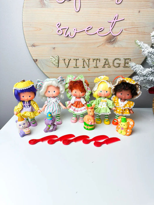 Complete Vintage Strawberry Shortcake Collection (1983–1985) – Rare Kenner & Estrela Dolls, Party Pleasers, Plush Pets, Miniatures & More
