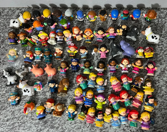 Huge Lot of 225 Fisher Price Little People Animals Disney Princess Barbie