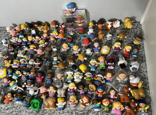 Huge Lot of 225 Fisher Price Little People Animals Disney Princess Barbie