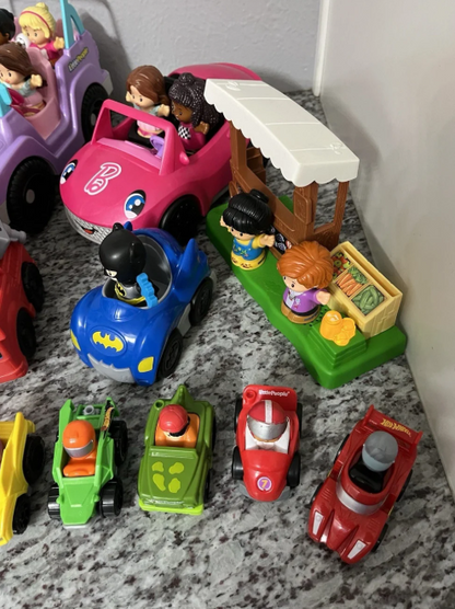 Huge Lot of 225 Fisher Price Little People Animals Disney Princess Barbie